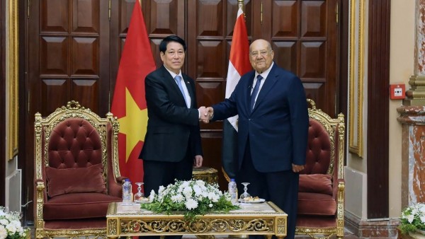 President Luong Cuong, Egyptian Senate President agree to strengthen parliamentary cooperation