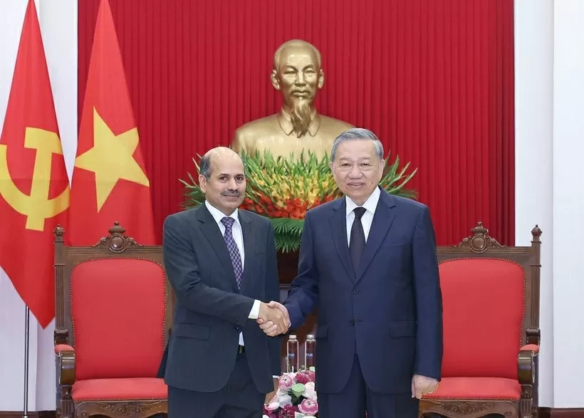 Party General Secretary To Lam receives Indian Ambassador to Vietnam Sandeep Arya