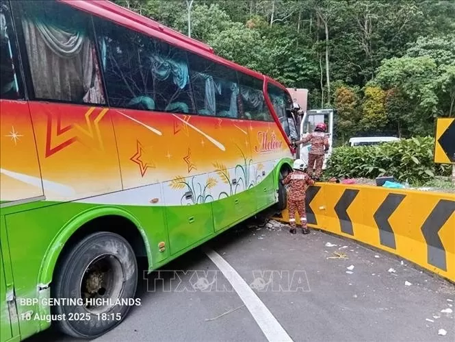 Vietnamese tourists unharmed in bus accident in Malaysia Vietnamese tourists unharmed in bus accident in Malaysia
