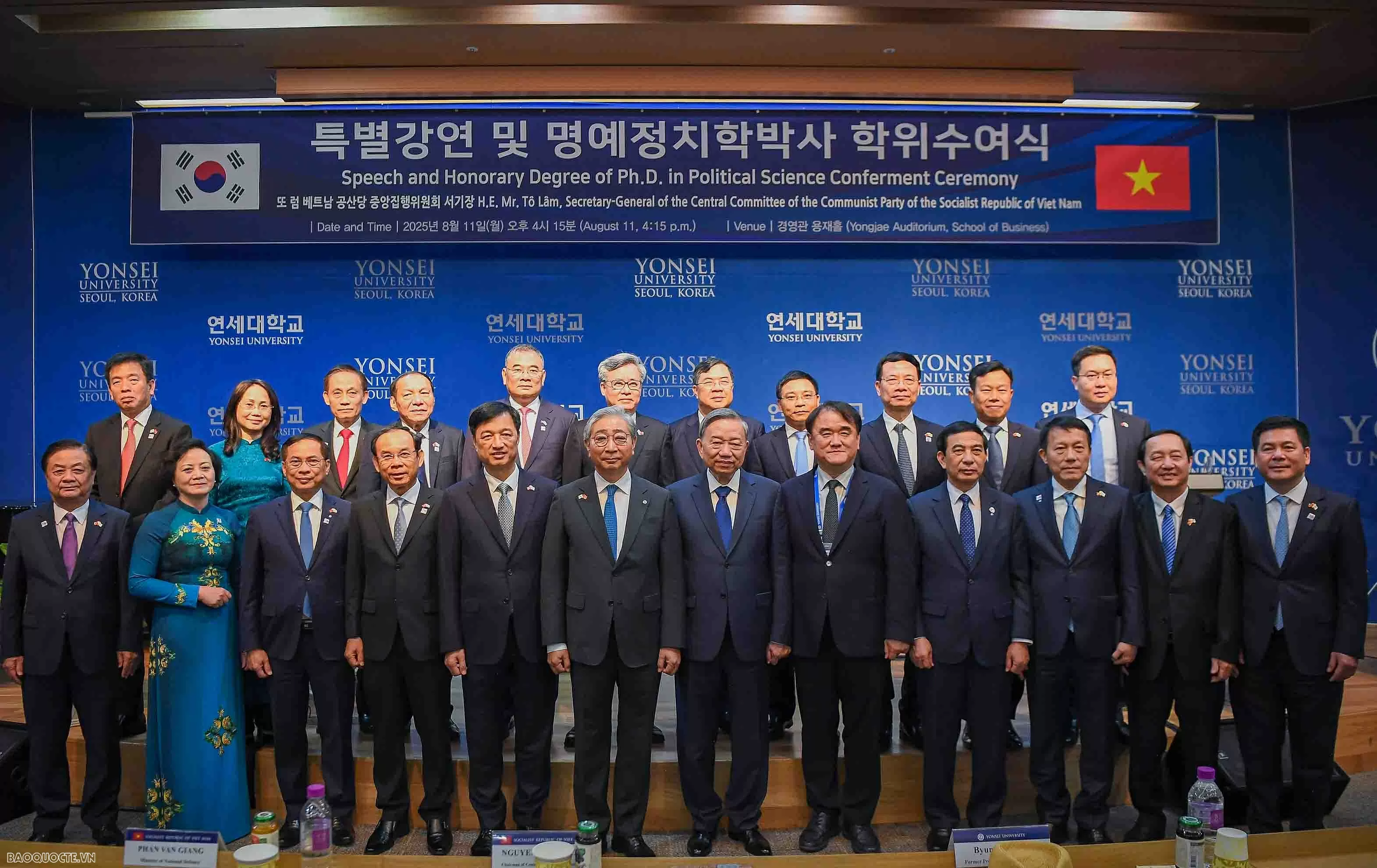 Party General Secretary To Lam delivers keynote address at RoK’s Yonsei University Party General Secretary To Lam delivers keynote address at RoK’s Yonsei University