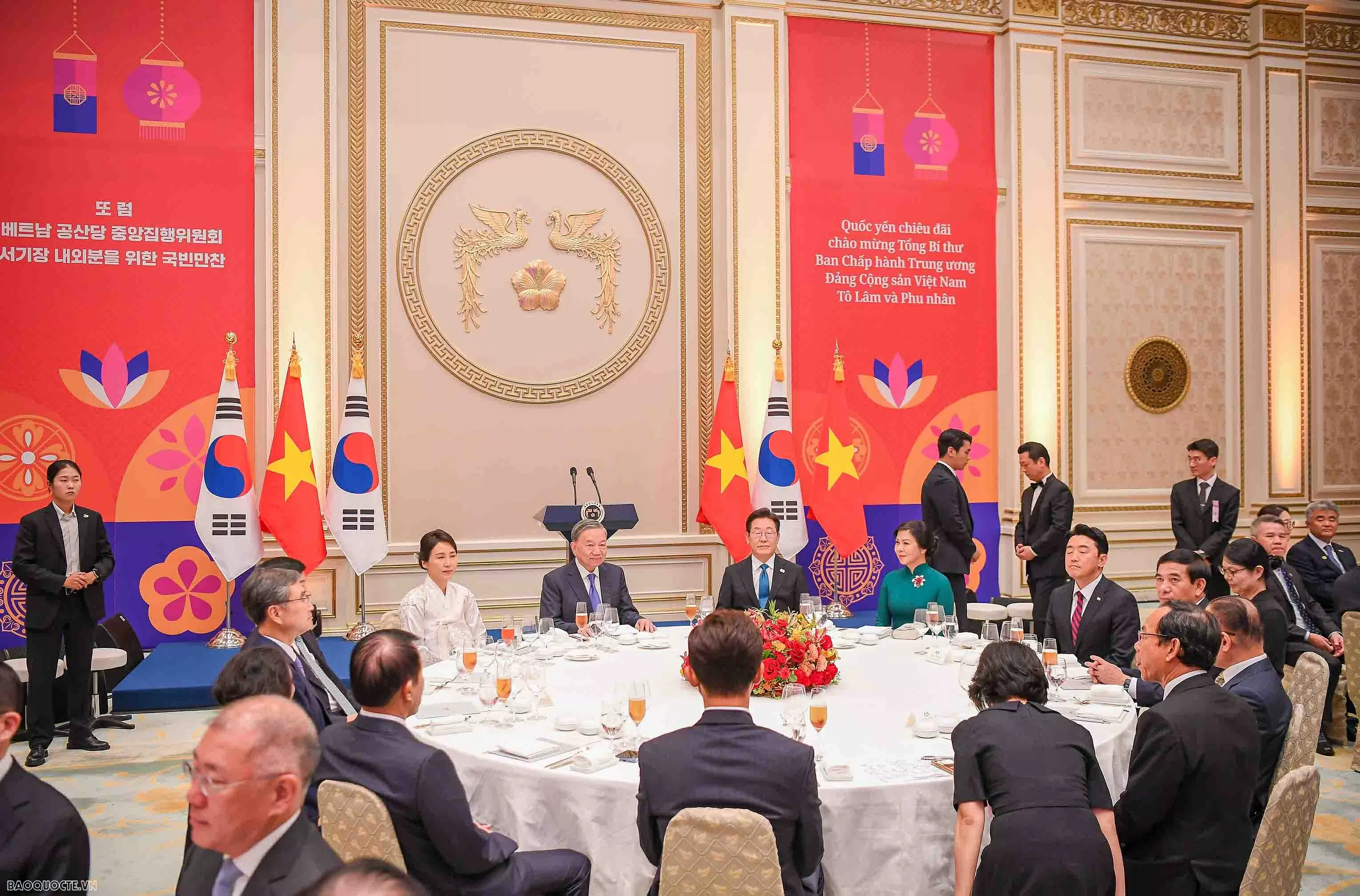 RoK President Lee Jae Myung hosts state banquet for Party General Secretary To Lam