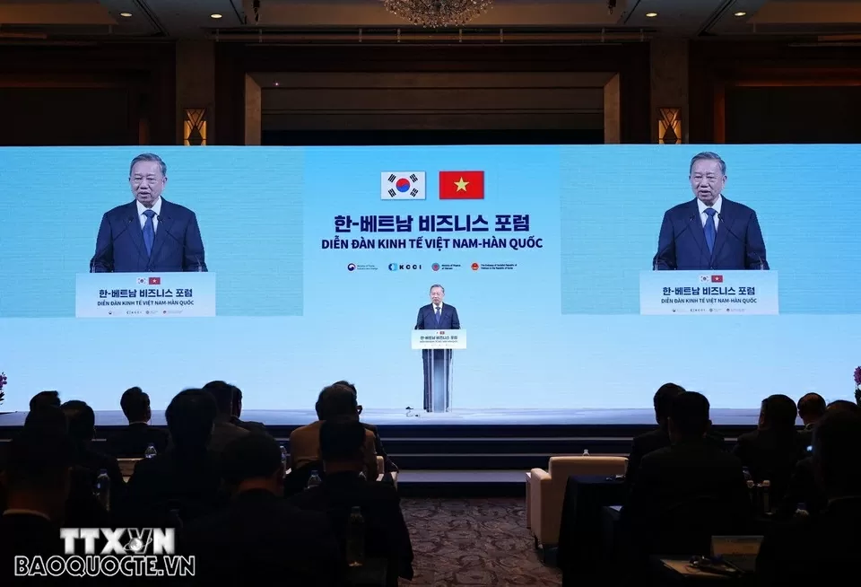 Party General Secretary To Lam attends Vietnam-RoK Economic Forum in Seoul