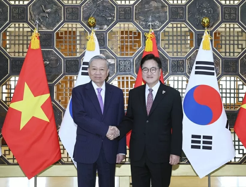 Party General Secretary To Lam meets with RoK’s National Assembly Speaker Woo Won Sik