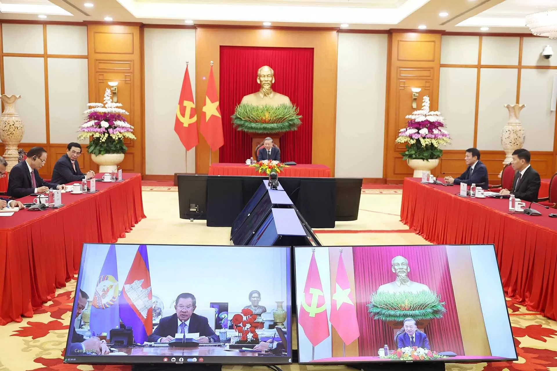 Party General Secretary To Lam holds phone talks with Cambodian People’s Party President