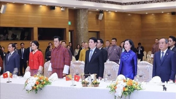 President Luong Cuong hosts banquet in honour of the King and Queen of Bhutan in Hanoi