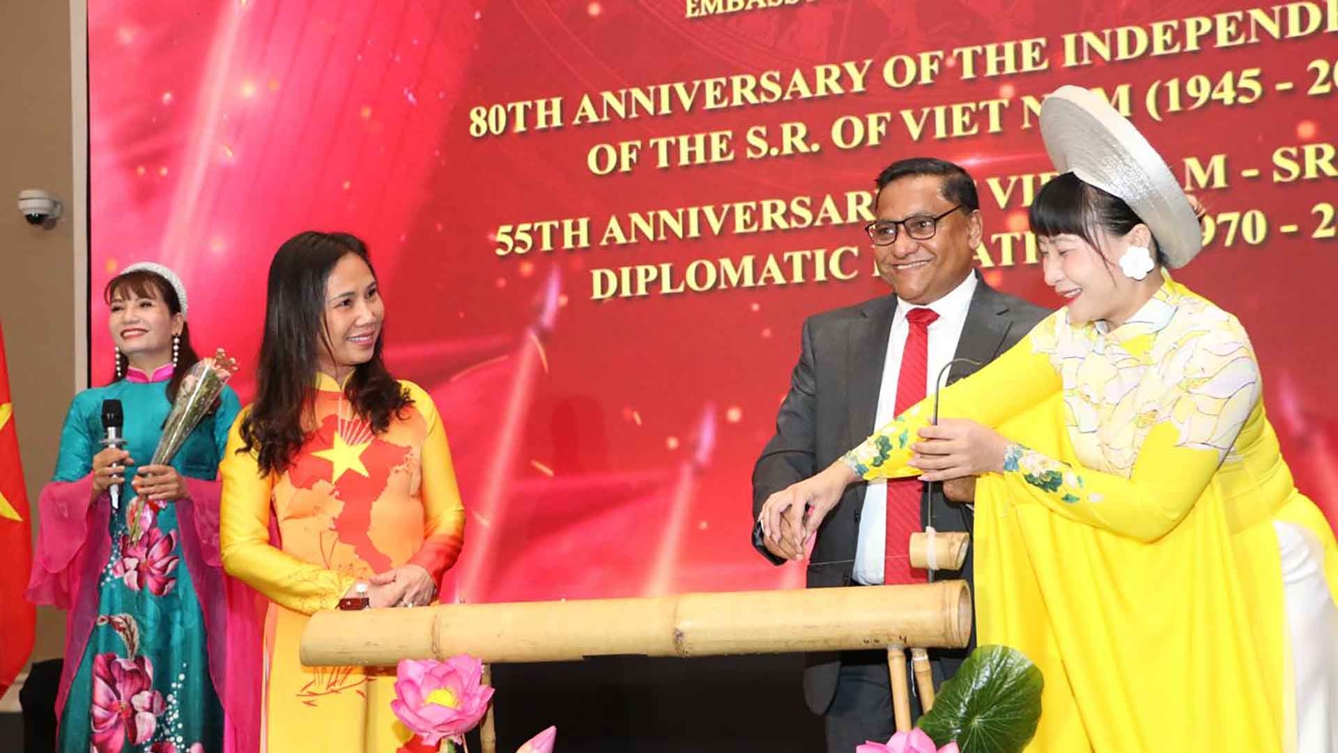 Celebrating 80 years of the August Revolution, National Day, and 55 years of Vietnam-Sri Lanka diplomatic relations