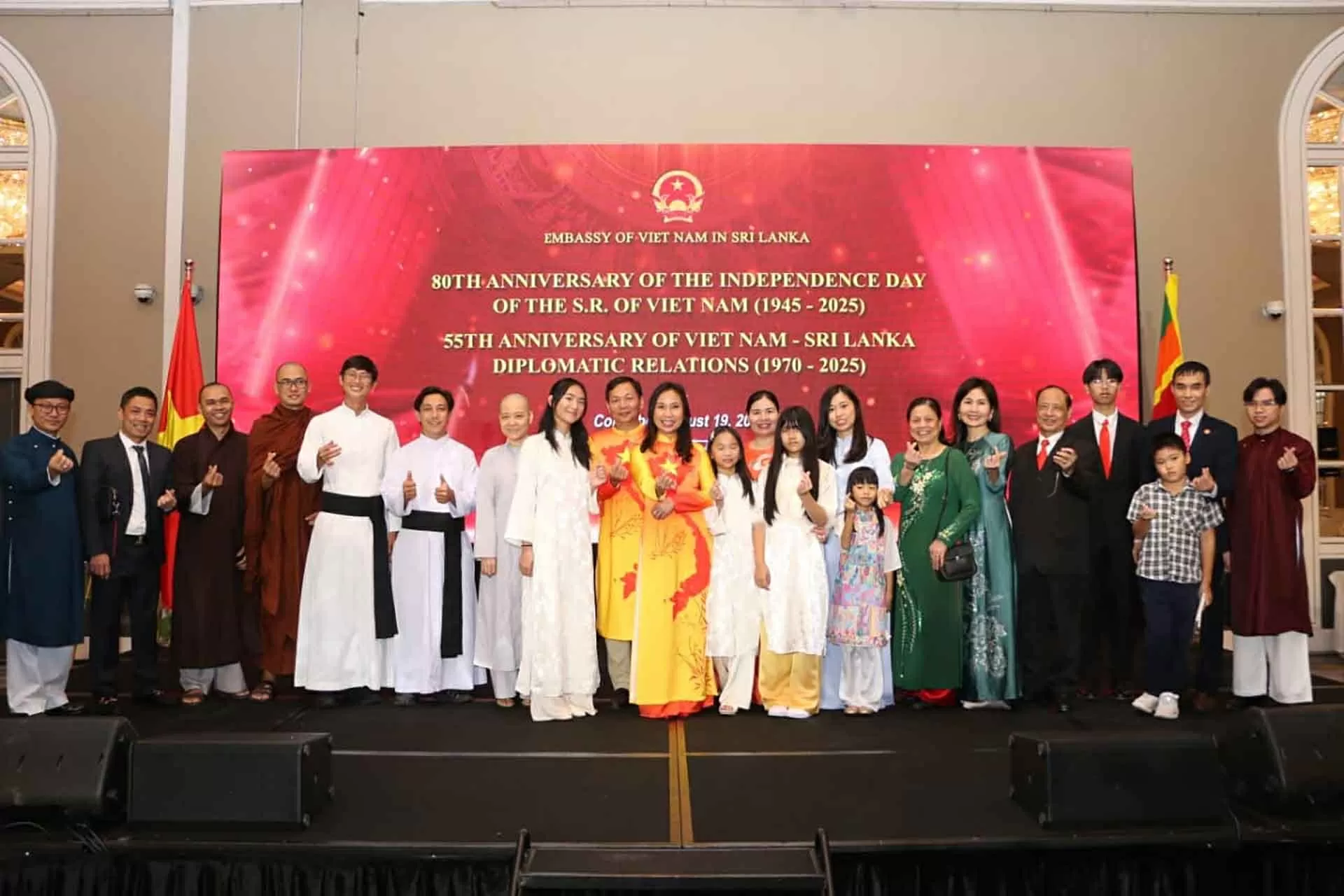 Celebrating 80 years of the August Revolution, National Day, and 55 years of Vietnam-Sri Lanka diplomatic relations