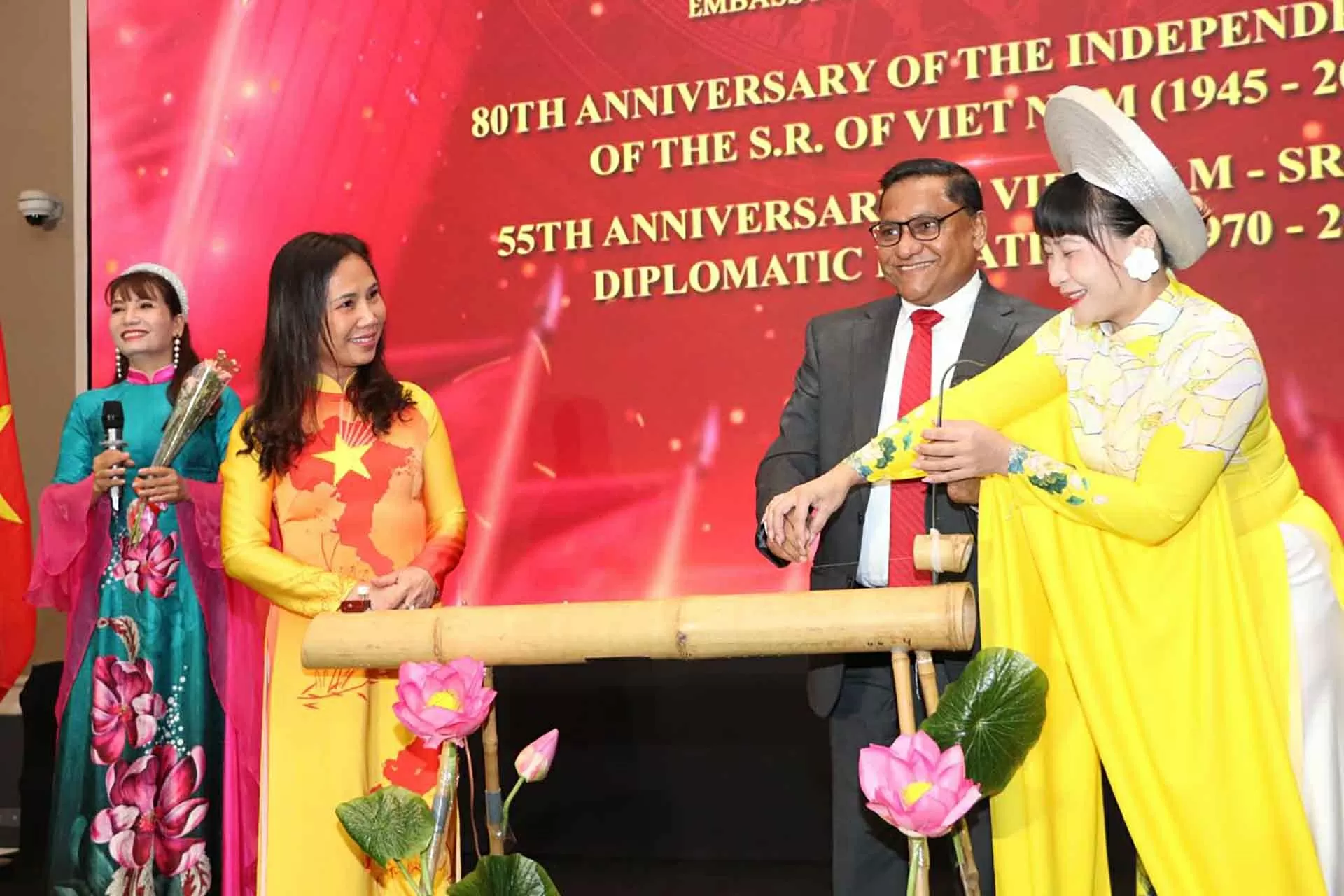 Celebrating 80 years of the August Revolution, National Day, and 55 years of Vietnam-Sri Lanka diplomatic relations