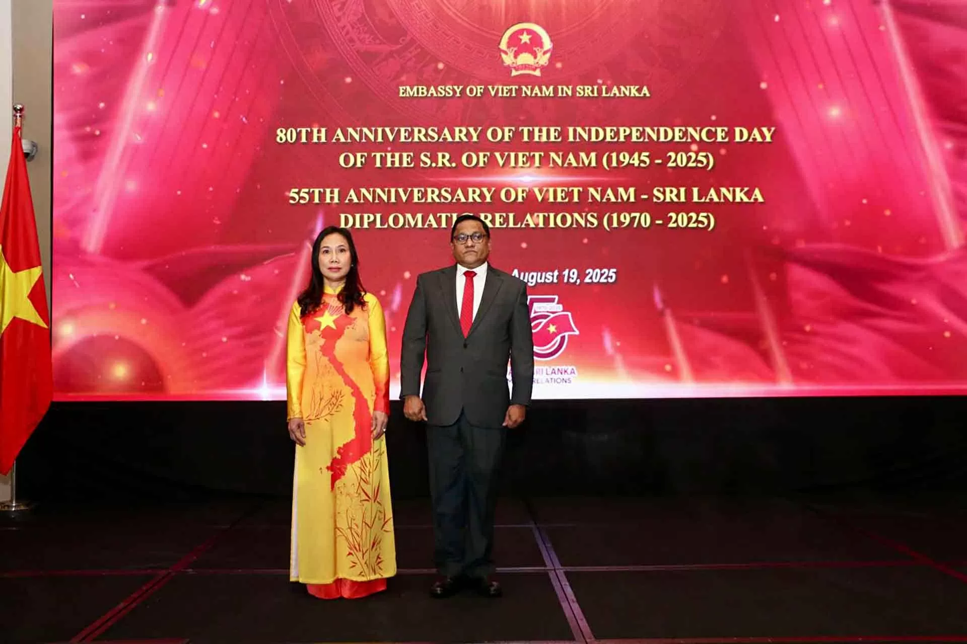 Celebrating 80 years of the August Revolution, National Day, and 55 years of Vietnam-Sri Lanka diplomatic relations