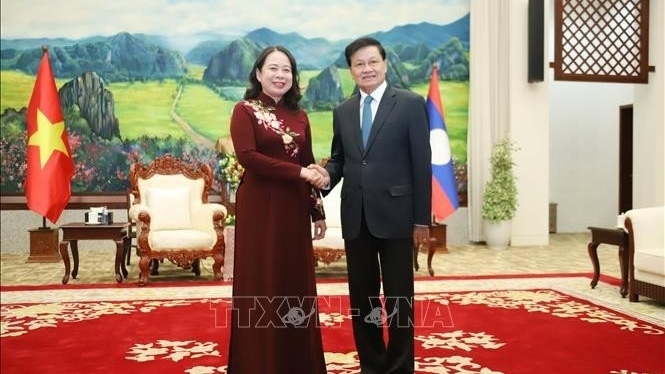 Vice President Vo Thi Anh Xuan visits Laos to tighten special relationship, comprehensive cooperation