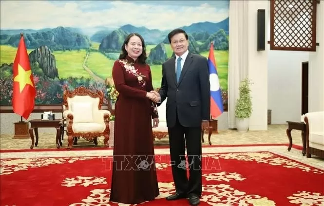 Vice President Vo Thi Anh Xuan visits Laos to tighten special relationship, comprehensive cooperation