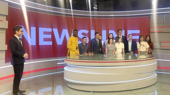 Launch of the nation's first English-language external television channel