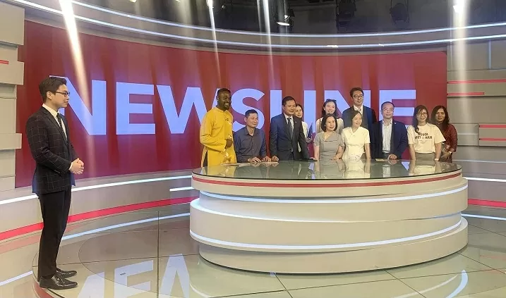 Launch of the nation's first English-language external television channel