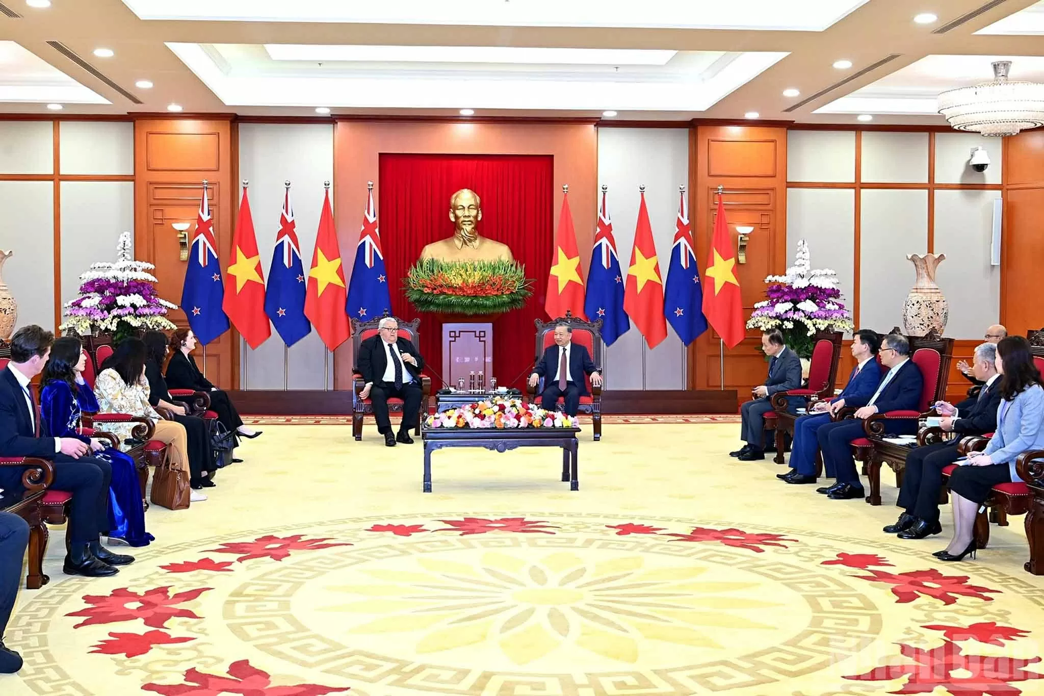 Party General Secretary To Lam welcomes New Zealand Speaker of Parliament