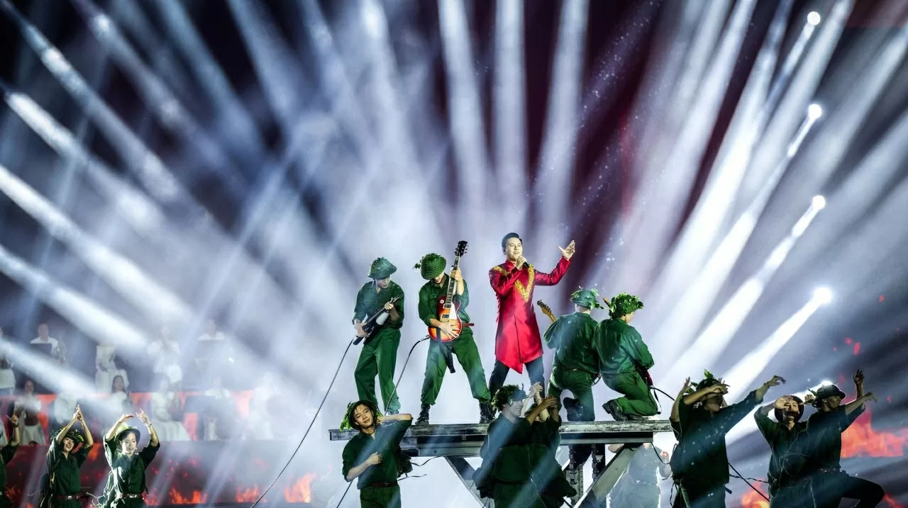 Một trong những tiết mục nghệ thuật đặc sắc trong chương trình Concert quốc gia National concerts - A new beat of Vietnam’s cultural industry