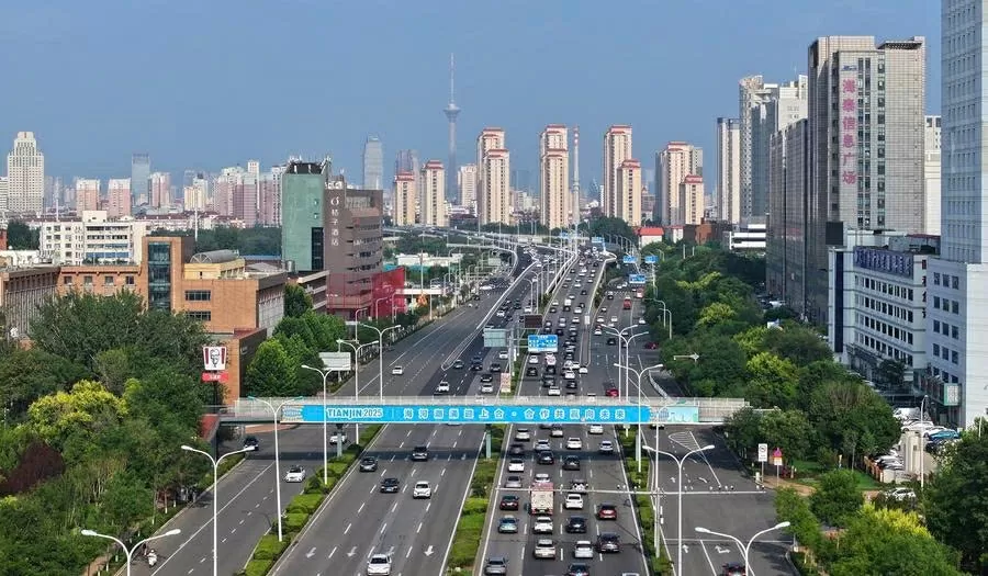 Thành phố chủ nhà Thiên Tân chuẩn bị cho Hội nghị thượng đỉnh SCO 2025. Ảnh: Xinhua