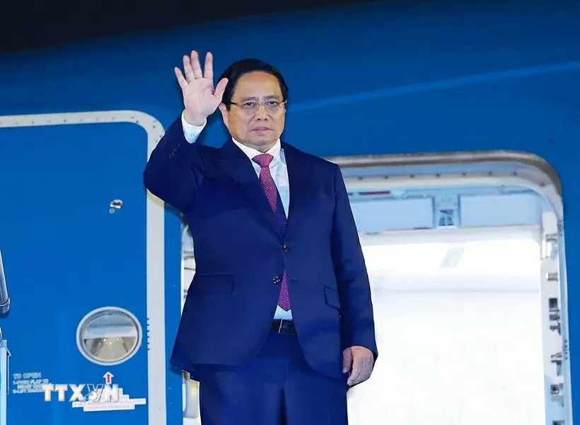PM Pham Minh Chinh leaves Hanoi on August 30 evening for the Shanghai Cooperation Organisation (SCO) Summit 2025 and a working visit to China. (Photo: VNA)