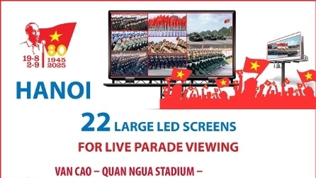 National Day parade to be shown live on 22 large LED screens