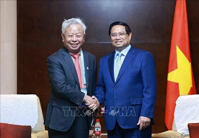 PM Pham Minh Chinh works with leaders of leading Chinese groups in Tianjin PM Pham Minh Chinh works with leaders of leading Chinese groups in Tianjin