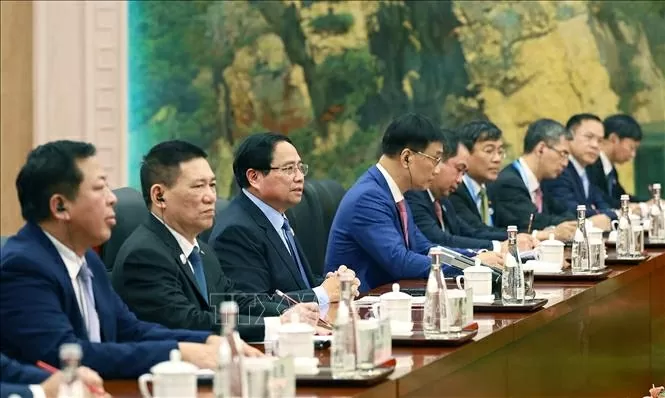 Thủ tướng Phạm Minh Chính hội kiến Tổng Bí thư, Chủ tịch Trung Quốc Tập Cận Bình