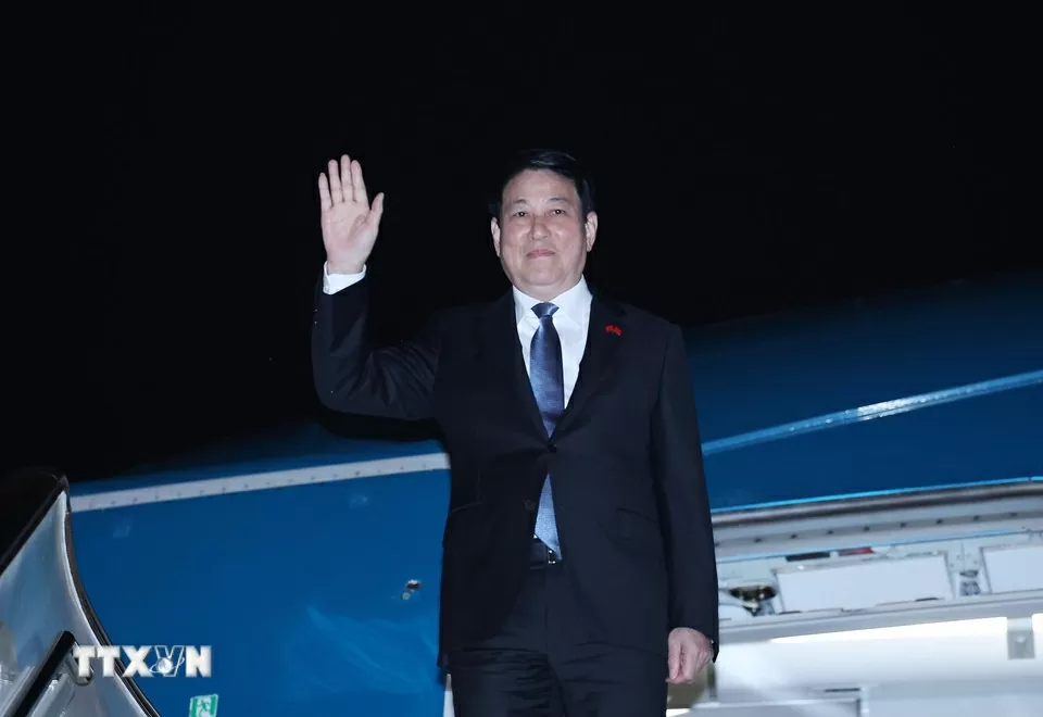 President Luong Cuong arrives in Beijing, starting trip for Victory over fascism celebration, bilateral activities in China President Luong Cuong arrives in Beijing, starting trip for Victory over fascism celebration, bilateral activities in China