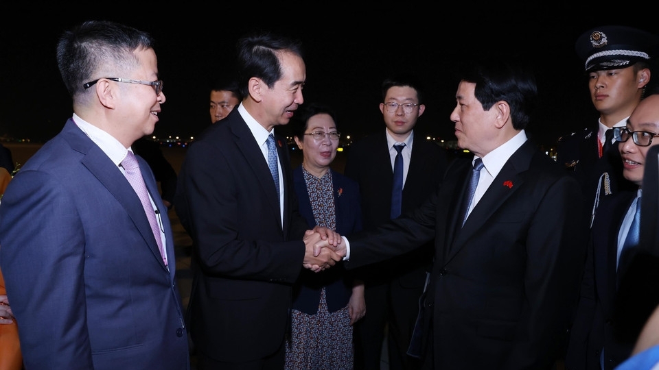 President Luong Cuong arrives in Beijing, starting trip for Victory over fascism celebration, bilateral activities in China