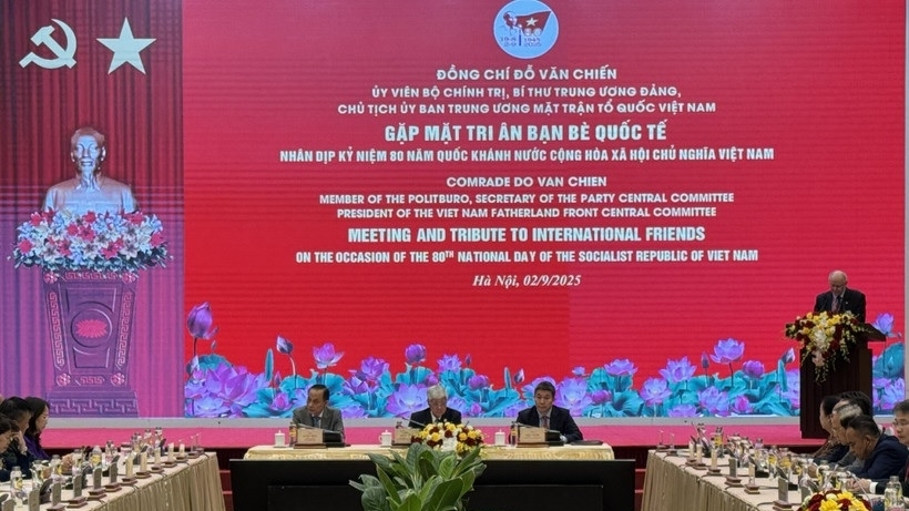 VFF Chairman hosts gathering to honour international friends on Vietnam’s 80th National Day