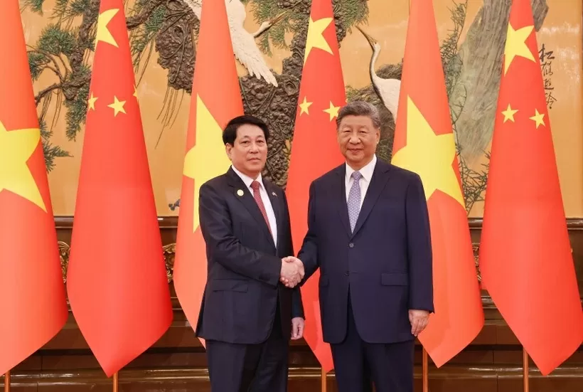 President Luong Cuong holds talks with General Secretary, President of China Xi Jinping in Beijing