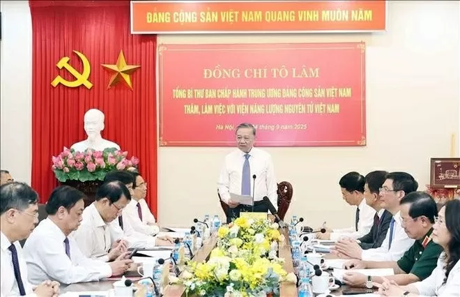 Party General Secretary To Lam highlights nuclear power development as long-term strategy Party General Secretary To Lam highlights nuclear power development as long-term strategy