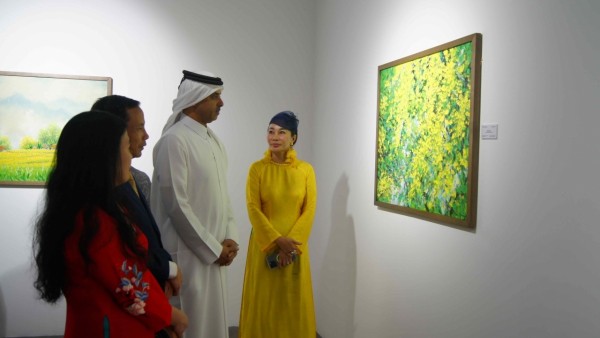 Opening of Vietnamese art exhibition at Katara Cultural Village, Qatar