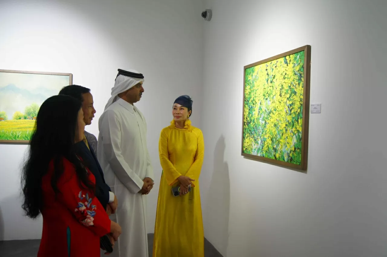 Opening of Vietnamese art exhibition at Katara Cultural Village, Qatar Opening of Vietnamese art exhibition at Katara Cultural Village, Qatar