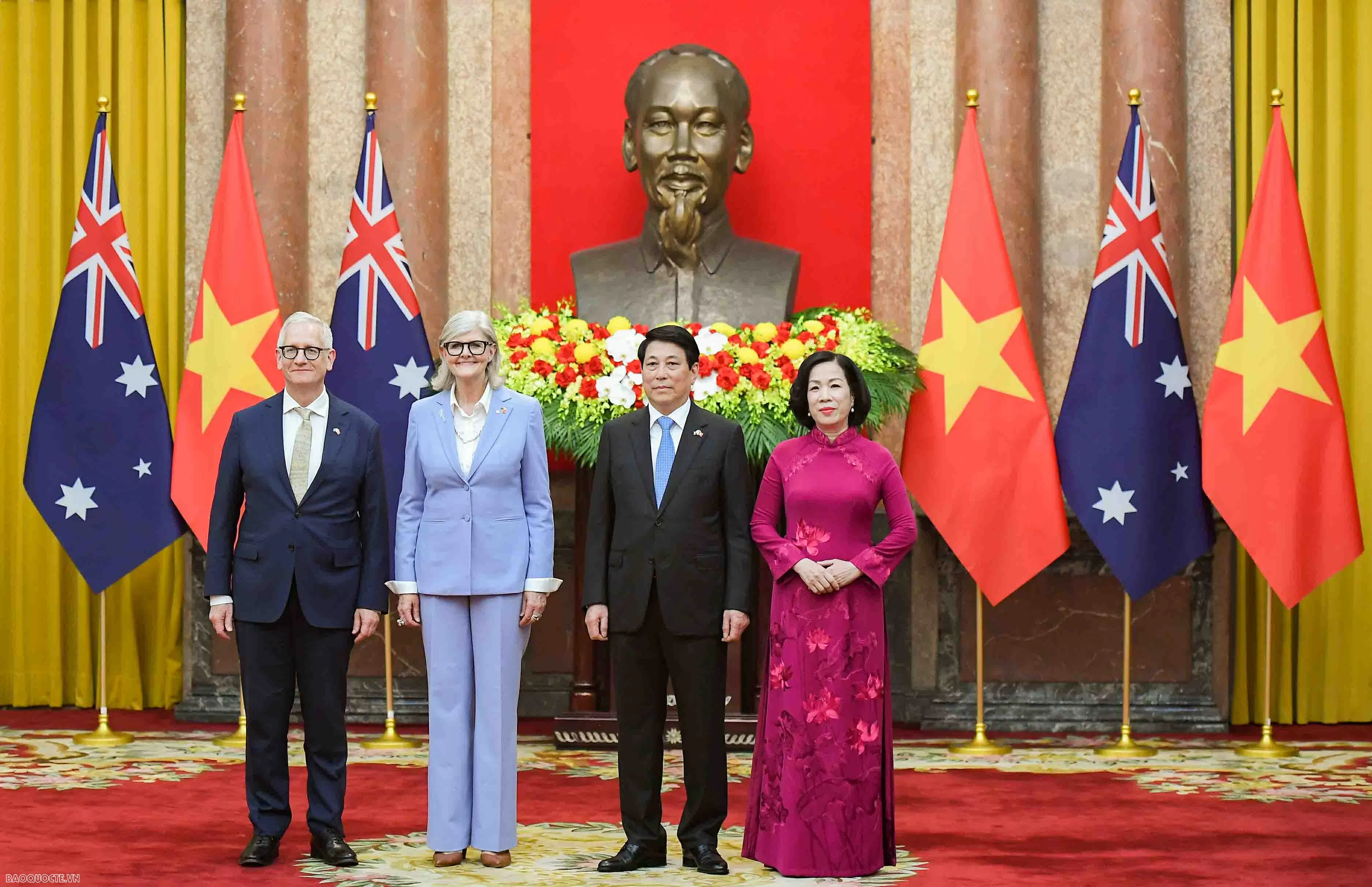 President Luong Cuong hosts welcome ceremony for Australian Governor-General Sam Mostyn