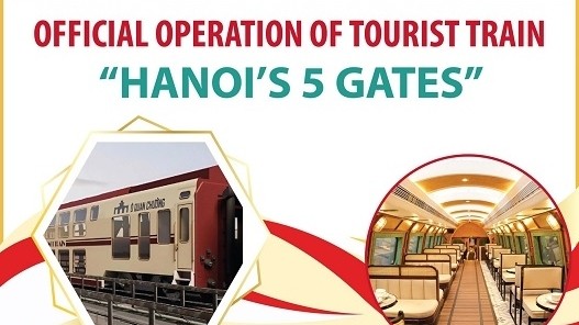 “Hanoi’s 5 Gates” cultural tourism train officially debuts