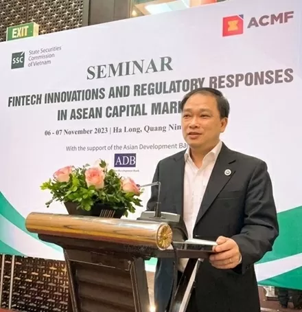 Luong Hai Sinh, Chairman of the Members' Council of the Vietnam Stock Exchange (VNX) (Photo: VNA)