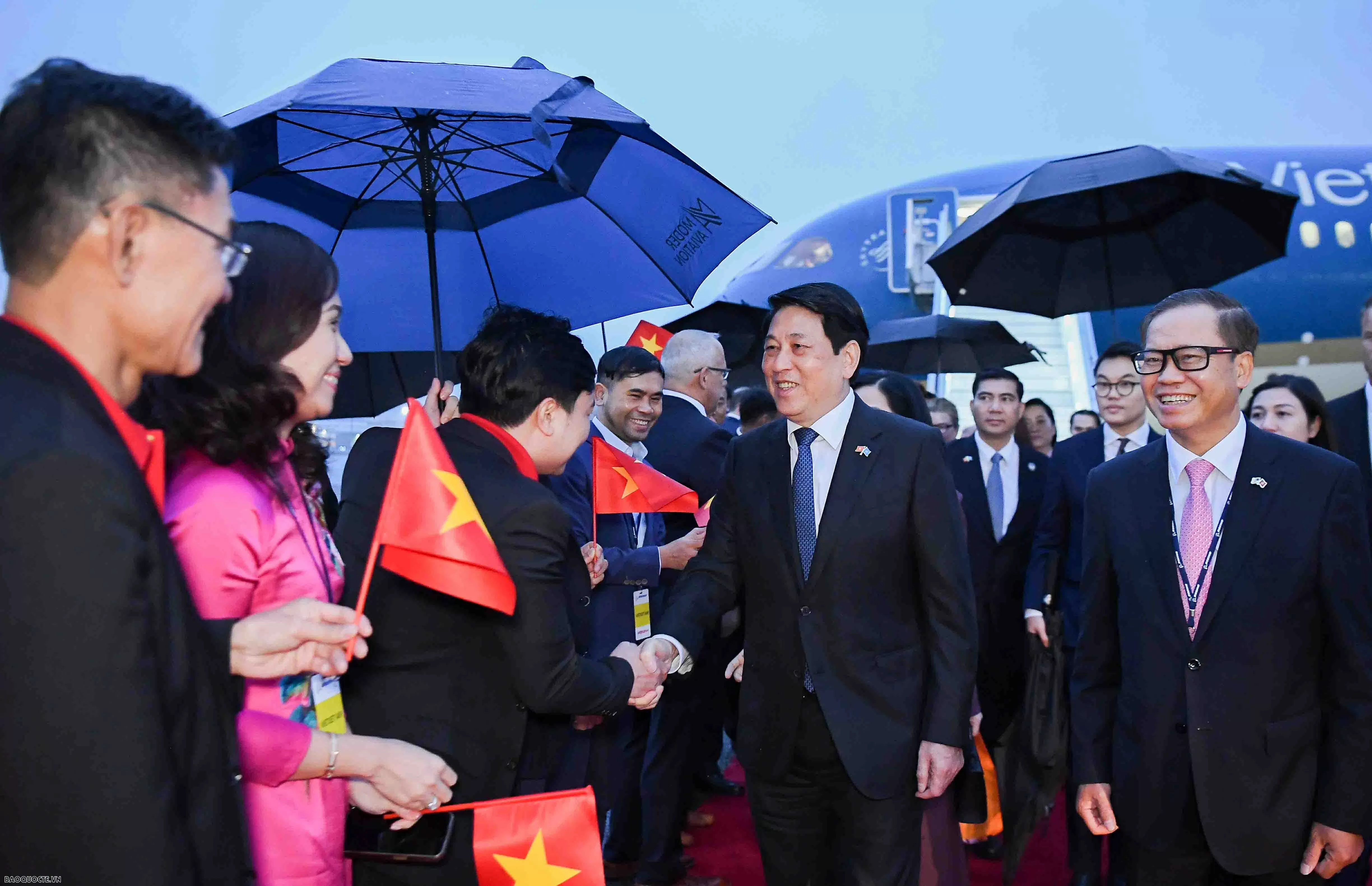 President Luong Cuong and spouse arrive in Seattle, starting activities in the United States President Luong Cuong and spouse arrive in Seattle, starting activities in the United States