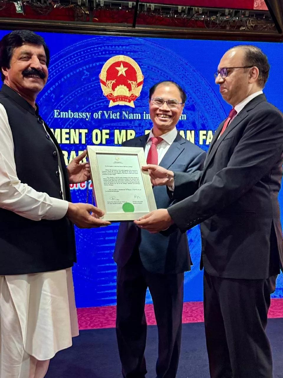 Appointment of Honorary Consul of Vietnam in Lahore, Pakistan