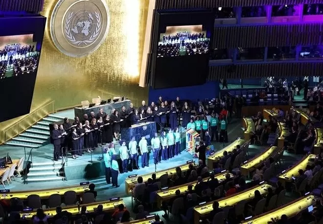 President Luong Cuong attends ceremony marking the founding of the Unite Nations