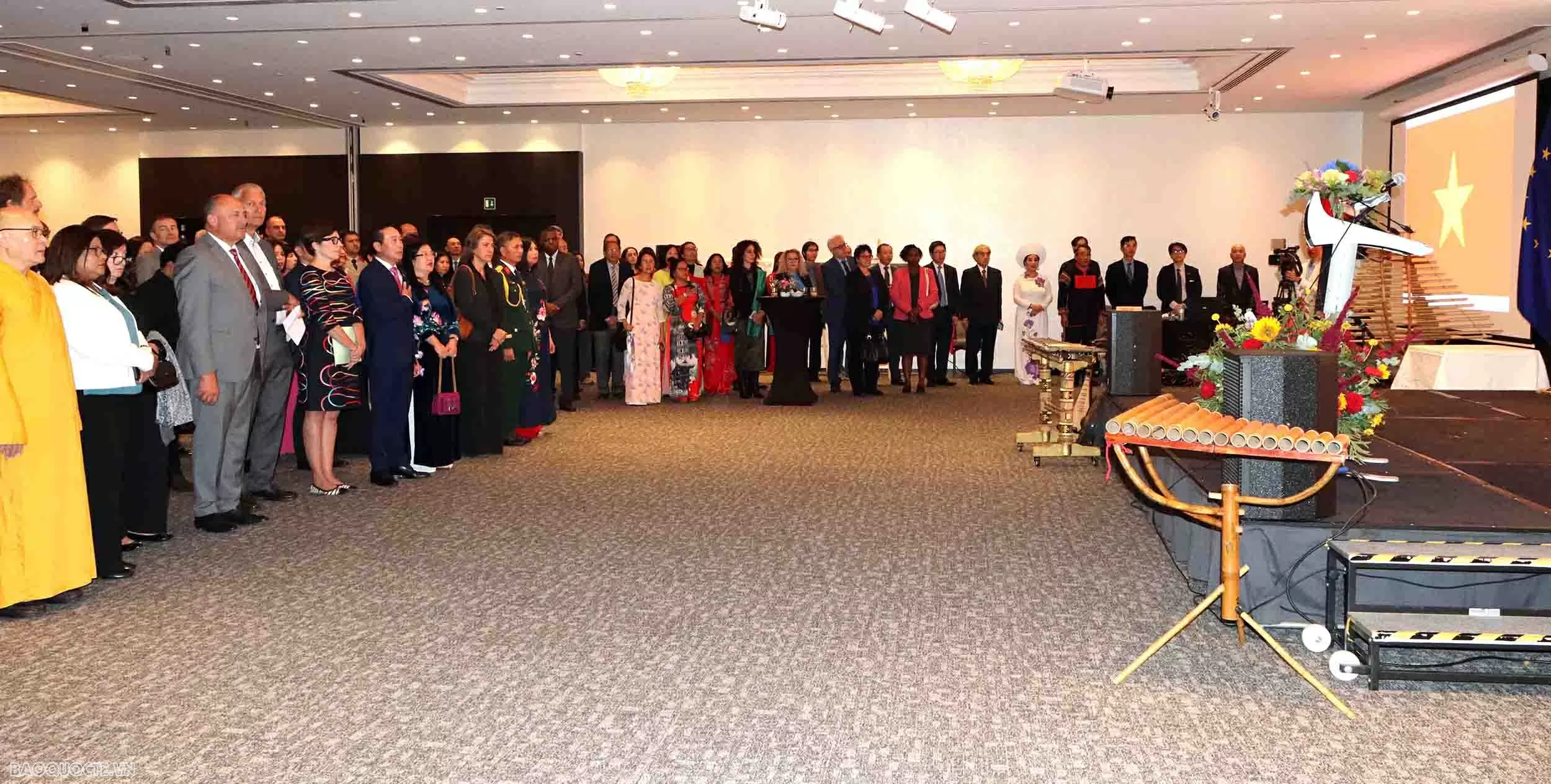 Vietnamese Embassy hosts reception celebrating the 80th National Day in Belgium