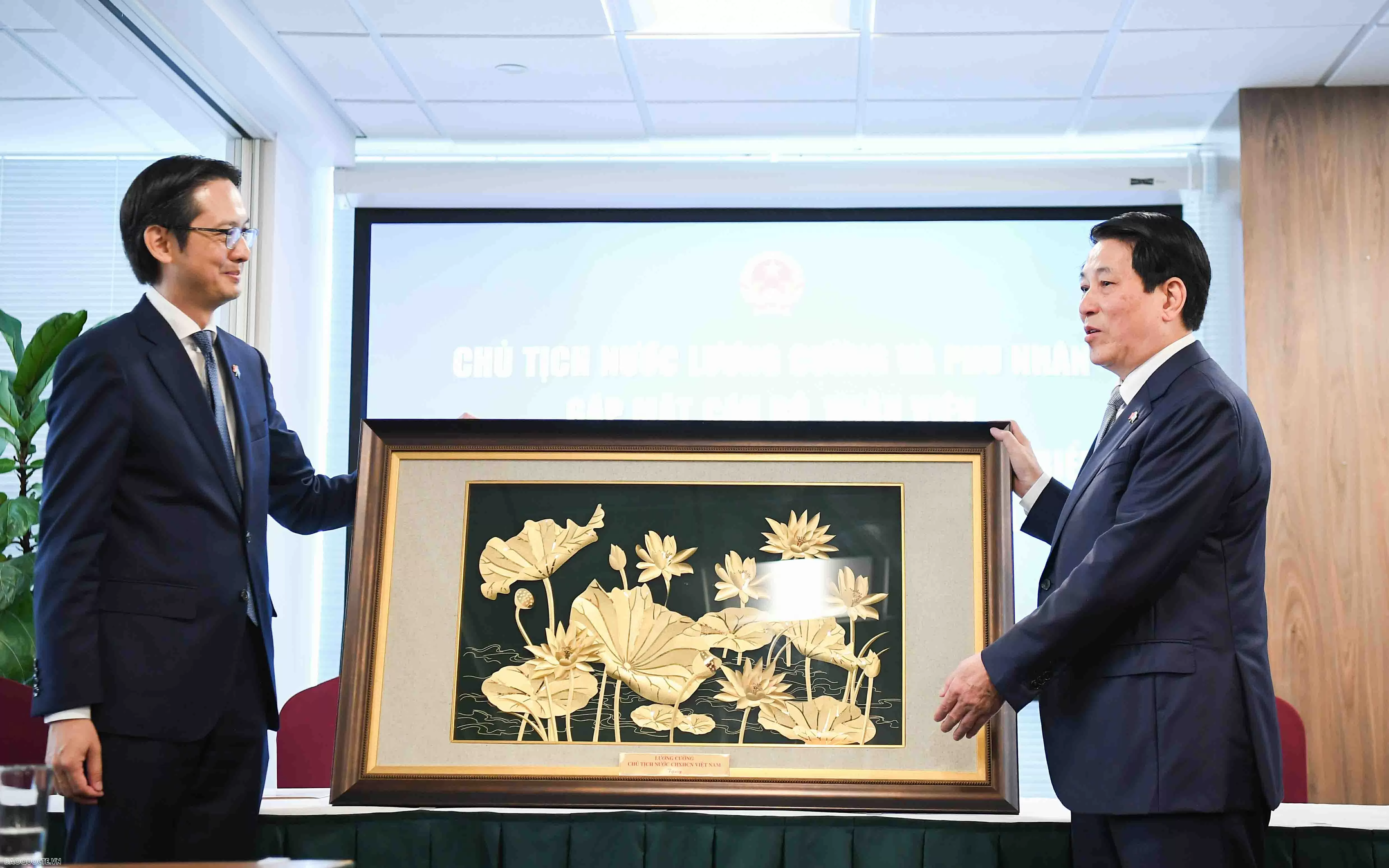 President Luong Cuong meets with representatives of Vietnamese missions, community in US