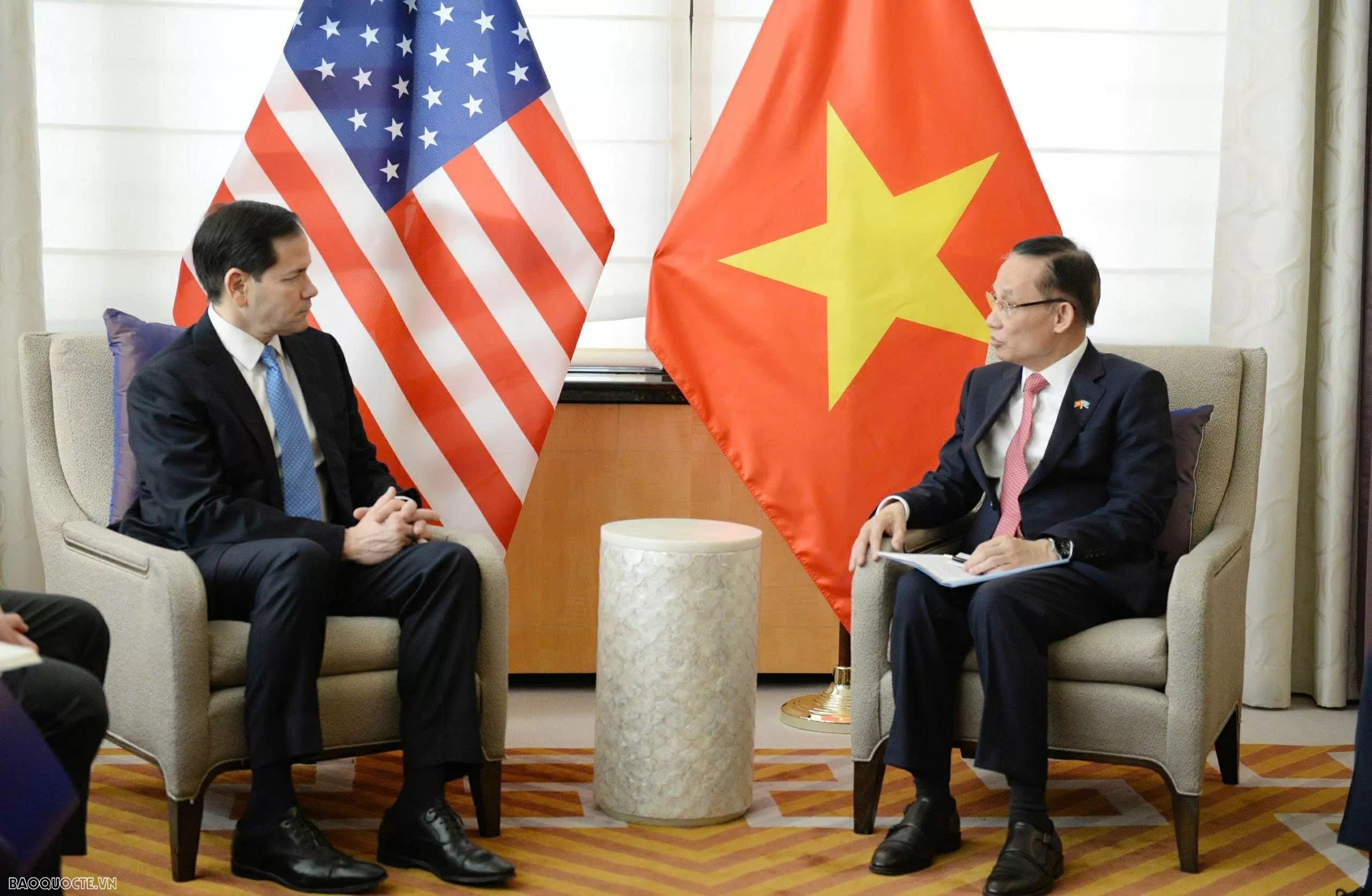 President Luong Cuong receives U.S. Secretary of State Marco Rubio