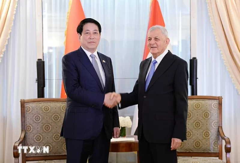 President Luong Cuong meets Iraqi President Abdul Latif Rashid in New York