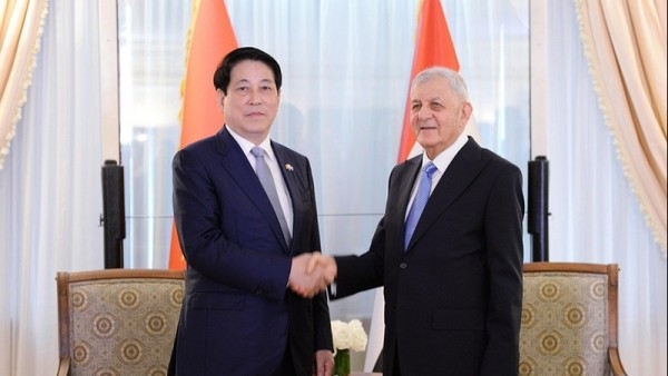 President Luong Cuong meets Iraqi President Abdul Latif Rashid in New York