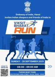 Hanoi among 150 cities to host Viksit Bharat Run 2025 celebrating India’s vision of self-reliant future
