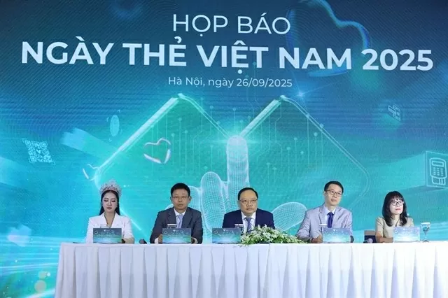 The press conference to announce Vietnam Card Day 2025 under the theme 'One Touch – Million Trusts' (Photo courtesy of the organiser)