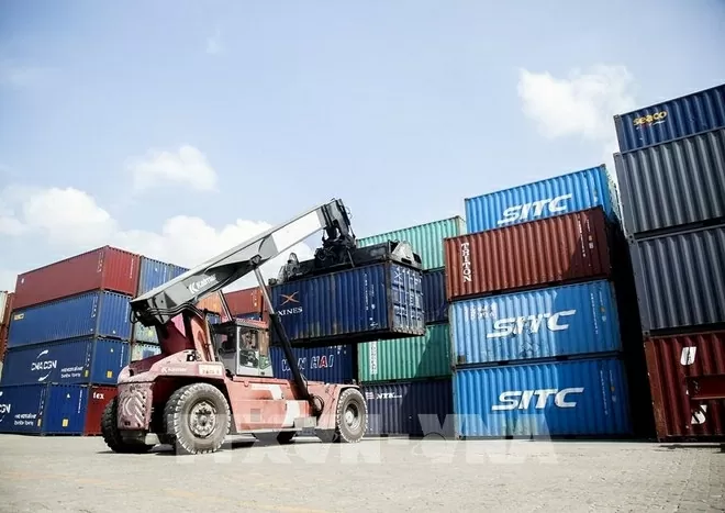 At Tan Cang Cat Lai port. (Photo: VNA)