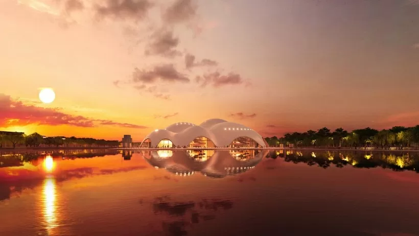The Hanoi Opera House, also known as the Pearl Opera House, is designed by renowned Italian architect Renzo Piano, one of the most influential architects of the 20th century (Photo: VNA)