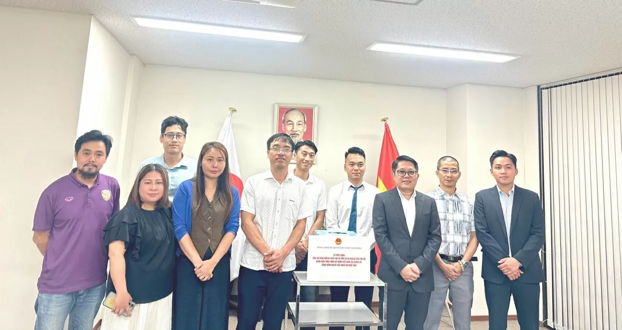 Vietnam Consulate General in Osaka launches support campaign for people affected by Typhoon No. 10