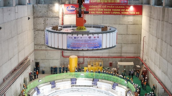 Completion of rotor installation – A key milestone for the Hoa Binh Hydropower Expansion Project