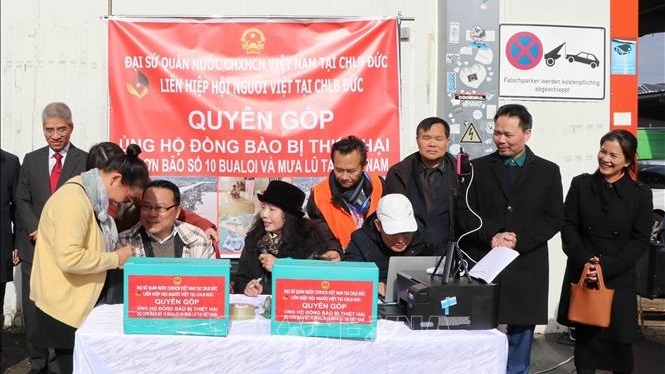Vietnamese community in Germany raises funds to support people affected by Typhoon No. 10