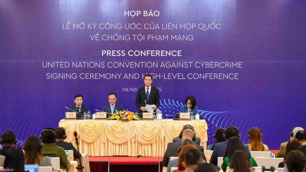 Press conference on the Signing ceremony of the UN Convention against Cybercrime in Hanoi